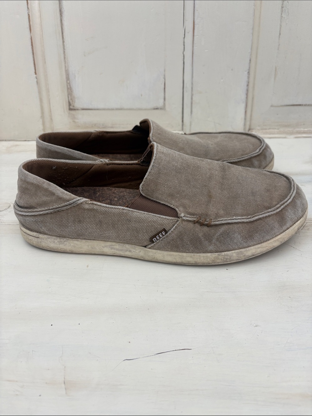 Reef Men’s Slip-On Loafers in Taupe